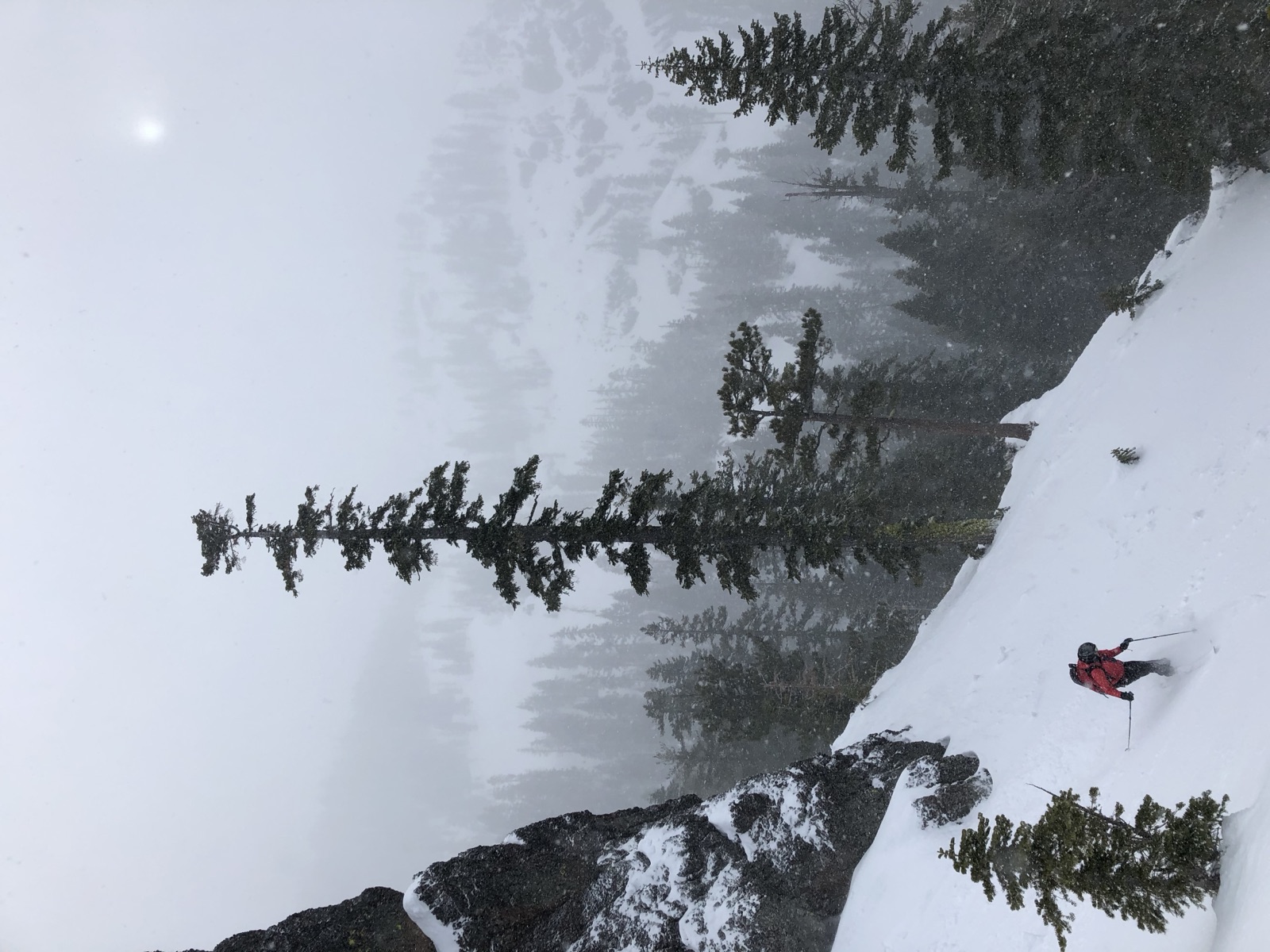 Powder skiing